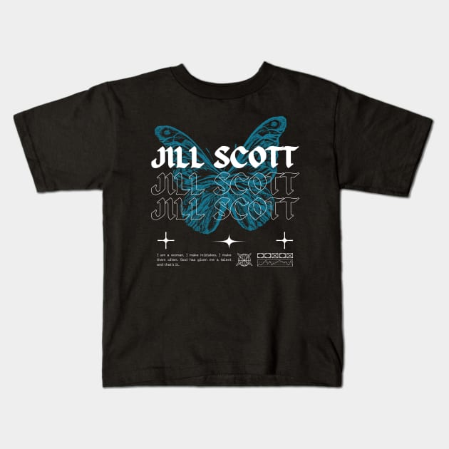 Jill Scott // Butterfly Kids T-Shirt by Saint Maxima